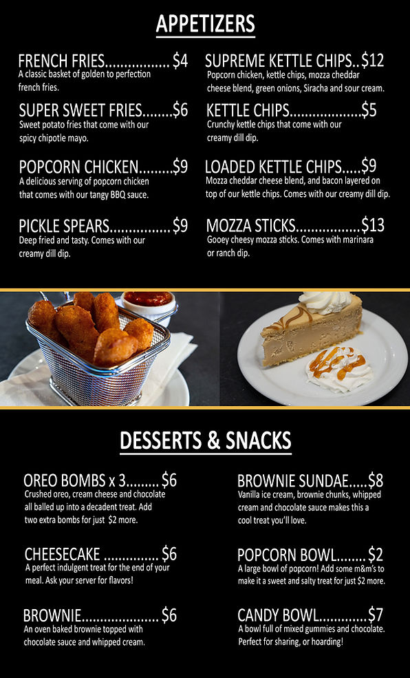 Appetizer Menu